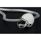 OHM Beads Football Helmet (Retired) (DG-1000)  sterling-silver Bead The Alternative Bead