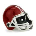 OHM Beads Football Helmet (Retired) (DG-1000)  sterling-silver Bead The Alternative Bead