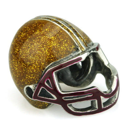  OHM Beads Football Helmet (Retired) Bead by The Alternative Bead 