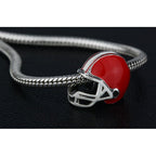 OHM Beads Football Helmet (Retired) (DG-1000)  sterling-silver Bead The Alternative Bead