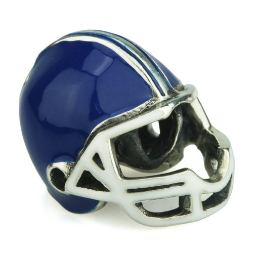 OHM Beads Football Helmet (Retired) (DG-1000)  sterling-silver Bead The Alternative Bead