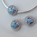 Disney x Pandora Stitch Anniversary 626 Engravable silver and blue sterling-silver and enamel Bead by The Alternative Bead. Your official Disney x Pandora Retailer from Germany