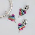 Disney x Pandora Mickey Mouse Lollipop Dangle rainbow sterling-silver and enamel Dangle by The Alternative Bead. Your official Disney x Pandora Retailer from Germany