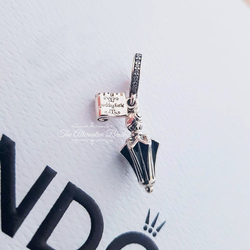 Disney x Pandora Mary Poppins Umbrella Dangle black sterling-silver and enamel Dangle by The Alternative Bead. Your official Disney x Pandora Retailer from Germany
