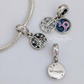 Disney x Pandora Disneyland Paris 30th Anniversary Castle Dangle silver and blue and pink sterling-silver and enamel Dangle by The Alternative Bead. Your official Disney x Pandora Retailer from Germany