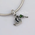 Disney x Pandora Peter Pan & The Jolly Roger Dangle silver and green sterling-silver and enamel Dangle by The Alternative Bead. Your official Disney x Pandora Retailer from Germany