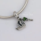 Disney x Pandora Peter Pan & The Jolly Roger Dangle silver and green sterling-silver and enamel Dangle by The Alternative Bead. Your official Disney x Pandora Retailer from Germany