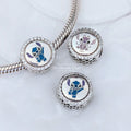 Disney x Pandora Stitch & Angel Engravable silver and blue sterling-silver and enamel Bead by The Alternative Bead. Your official Disney x Pandora Retailer from Germany