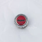 Disney x Pandora Animal Button Charm silver and red sterling-silver and enamel Bead by The Alternative Bead. Your official Disney x Pandora Retailer from Germany