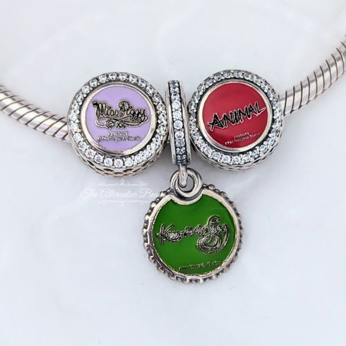 Disney x Pandora The Muppets Charms and Dangle Set silver and green and pink and red sterling-silver and enamel Collectors Set by The Alternative Bead. Your official Disney x Pandora Retailer from Germany