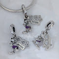 Disney x Pandora Disney 100th Anniversary Mickey Dangle silver and purple sterling-silver and enamel Dangle by The Alternative Bead. Your official Disney x Pandora Retailer from Germany
