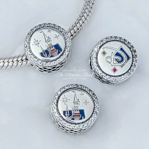 Disney x Pandora Sleeping Beauty Castle Engravable (Disneyland Paris) silver sterling-silver Bead by The Alternative Bead. Your official Disney x Pandora Retailer from Germany
