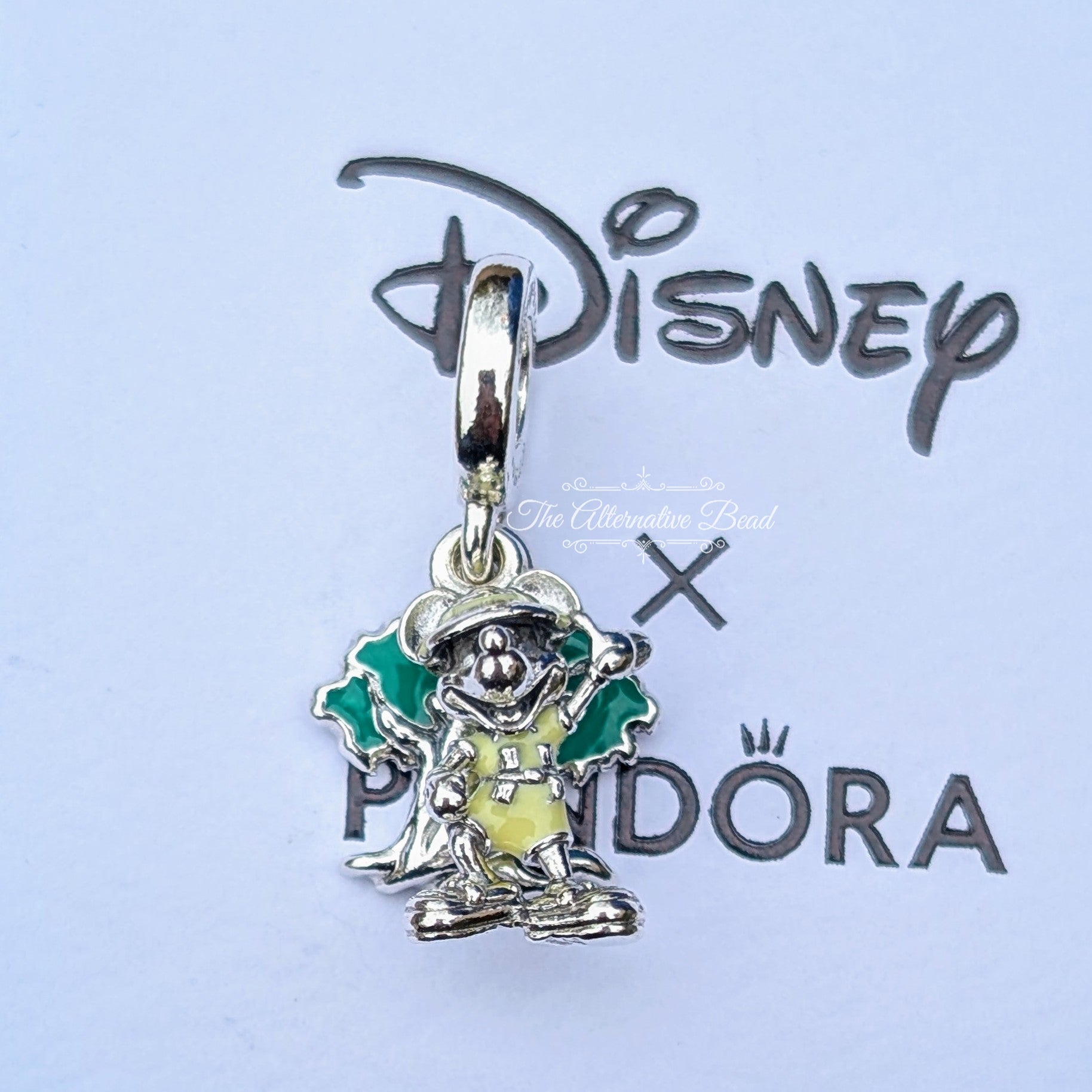 Disney x Pandora Mickey Mouse Animal Kingdom Safari Dangle silver and green sterling-silver and enamel Dangle by The Alternative Bead. Your official Disney x Pandora Retailer from Germany