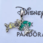 Disney x Pandora Mickey Mouse Animal Kingdom Safari Dangle silver and green sterling-silver and enamel Dangle by The Alternative Bead. Your official Disney x Pandora Retailer from Germany