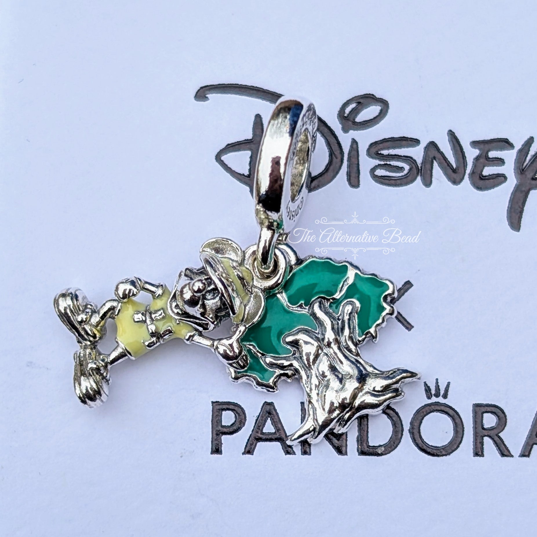 Disney x Pandora Mickey Mouse Animal Kingdom Safari Dangle silver and green sterling-silver and enamel Dangle by The Alternative Bead. Your official Disney x Pandora Retailer from Germany