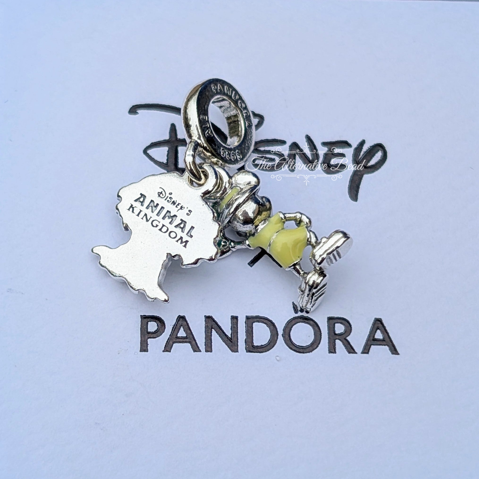 Disney x Pandora Mickey Mouse Animal Kingdom Safari Dangle silver and green sterling-silver and enamel Dangle by The Alternative Bead. Your official Disney x Pandora Retailer from Germany