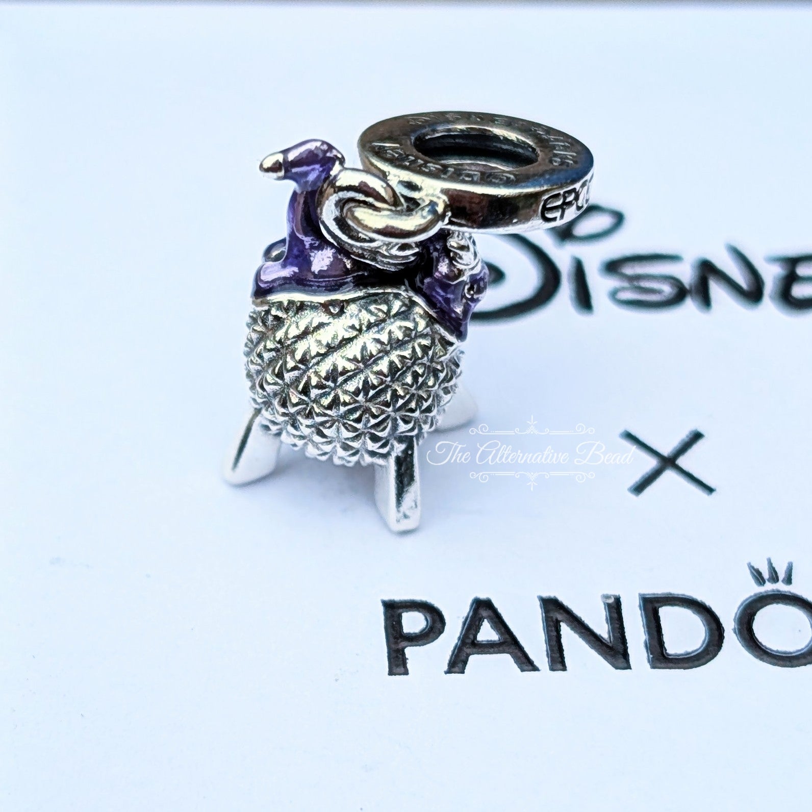 Disney x Pandora Figment Spaceship Earth Dangle silver and purple sterling-silver Dangle by The Alternative Bead. Your official Disney x Pandora Retailer from Germany