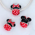 Disney x Pandora Minnie Mouse Icon red and black sterling-silver and enamel Bead by The Alternative Bead. Your official Disney x Pandora Retailer from Germany