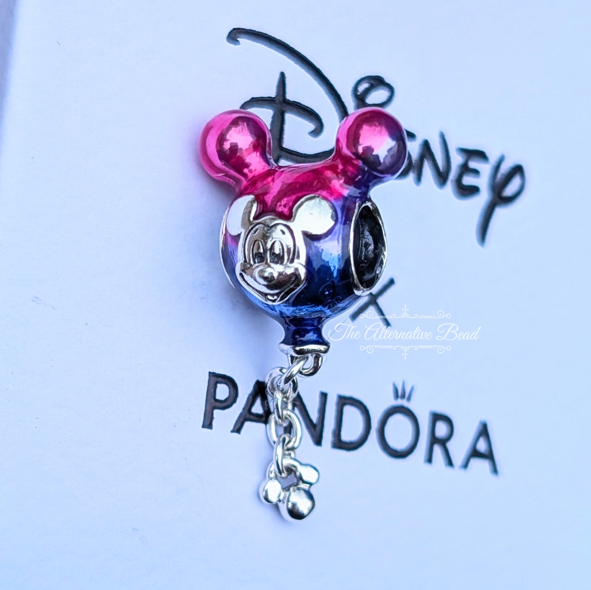 Disney x Pandora Mickey Mouse 2025 Balloons pink and blue sterling-silver Bead by The Alternative Bead. Your official Disney x Pandora Retailer from Germany