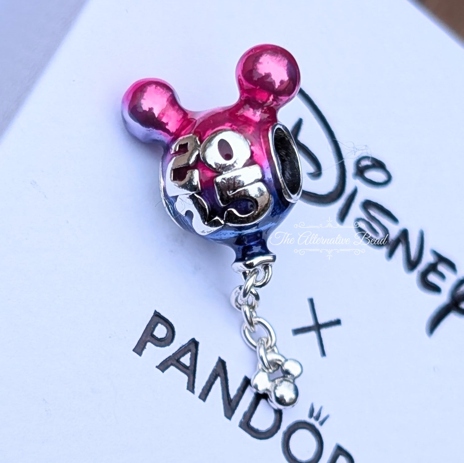 Disney x Pandora Mickey Mouse 2025 Balloons pink and blue sterling-silver Bead by The Alternative Bead. Your official Disney x Pandora Retailer from Germany