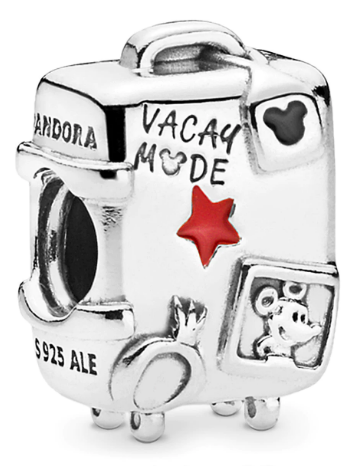 Disney x Pandora Mickey and Minnie Vacay Mode Suitcase silver sterling-silver and enamel Bead by The Alternative Bead. Your official Disney x Pandora Retailer from Germany