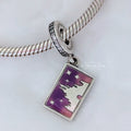 Disney x Pandora Disney Castle Postcard Wish You Were Here Dangle purple sterling-silver Dangle by The Alternative Bead. Your official Disney x Pandora Retailer from Germany