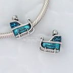 Disney x Pandora World of Frozen Anna & Elsa Sleigh blue sterling-silver and enamel Bead by The Alternative Bead. Your official Disney x Pandora Retailer from Germany