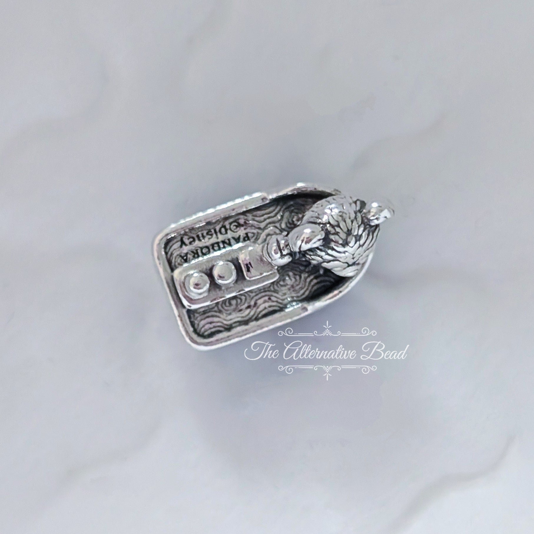 Disney x Pandora Duffy the Bear in Steamboat Willie silver and blue and purple sterling-silver and enamel Bead by The Alternative Bead. Your official Disney x Pandora Retailer from Germany