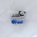 Disney x Pandora Duffy the Bear in Steamboat Willie silver and blue and purple sterling-silver and enamel Bead by The Alternative Bead. Your official Disney x Pandora Retailer from Germany