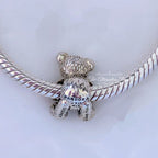 Disney x Pandora Duffy the Bear silver and blue sterling-silver Bead by The Alternative Bead. Your official Disney x Pandora Retailer from Germany