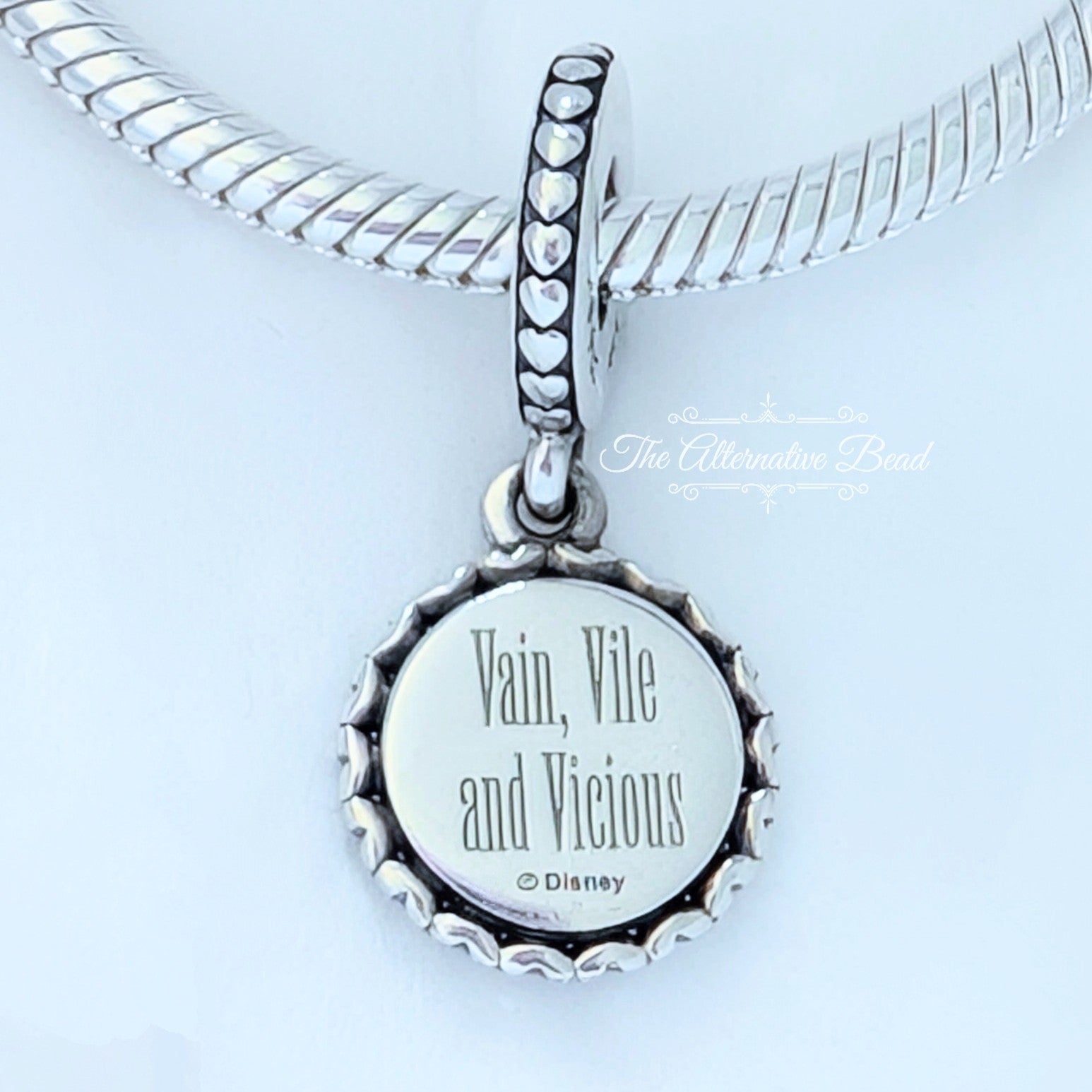 Disney x Pandora Cruella de Vil Dangle silver sterling-silver and enamel Dangle by The Alternative Bead. Your official Disney x Pandora Retailer from Germany