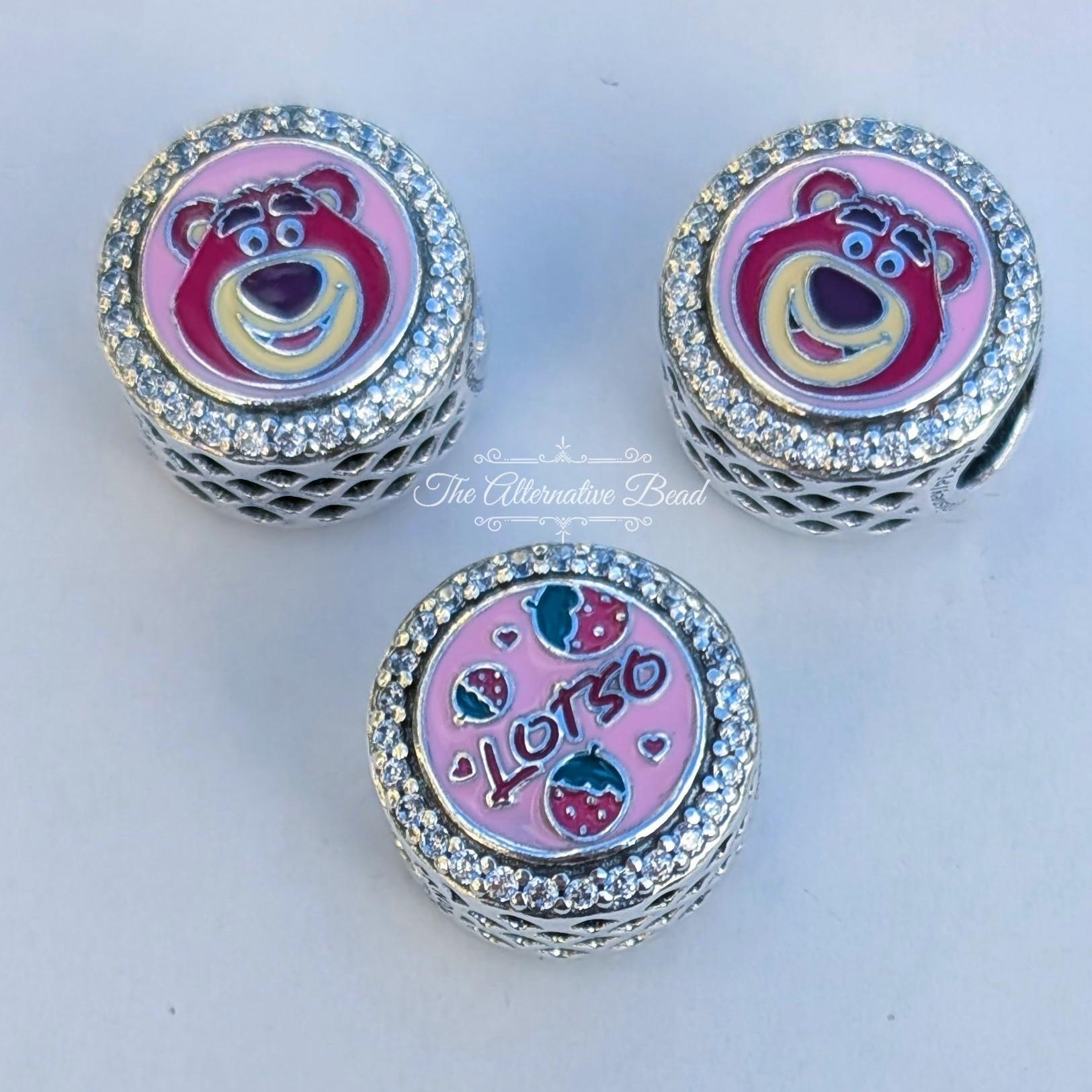 Disney x Pandora Lotso Charm pink sterling-silver and enamel Bead by The Alternative Bead. Your official Disney x Pandora Retailer from Germany