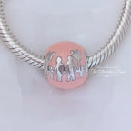 Disney x Pandora Disney Parks Family Fun Charm (797994CZ) pink and silver sterling-silver and enamel Bead by The Alternative Bead. Your Jewelry Retailer from Germany