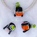 Disney x Pandora Goofy Icon black and orange and green sterling-silver and enamel Bead by The Alternative Bead. Your official Disney x Pandora Retailer from Germany