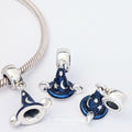 Disney x Pandora Mickey Sorcerer's Hat Dangle blue sterling-silver and enamel Dangle by The Alternative Bead. Your official Disney x Pandora Retailer from Germany
