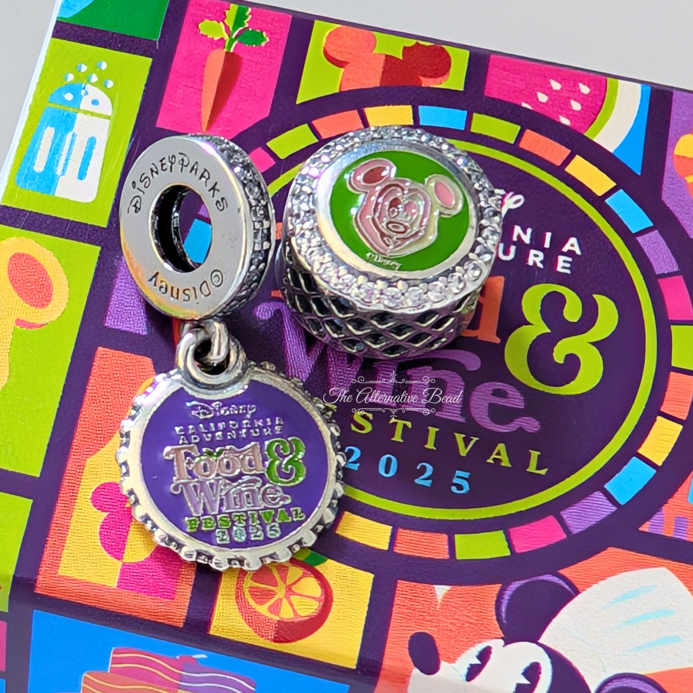 Disney x Pandora EPCOT Food & Wine Festival Set 2025 silver and blue and yellow sterling-silver and enamel Collectors Set by The Alternative Bead. Your official Disney x Pandora Retailer from Germany