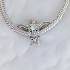 Disney x Pandora Disney 100th Anniversary Dumbo Lab-grown Diamond Charm (792748C01) silver and gold sterling-silver and gold Bead by The Alternative Bead. Your Jewelry Retailer from Germany