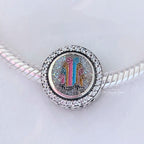 Disney x Pandora Mickey double sided Charm World of Color multicolor and silver sterling-silver and enamel Bead by The Alternative Bead. Your official Disney x Pandora Retailer from Germany