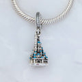 Disney x Pandora Exclusive Disneyland Hong Kong Castle Dangle silver and blue sterling-silver and enamel Dangle by The Alternative Bead. Your official Disney x Pandora Retailer from Germany