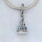 Disney x Pandora Exclusive Disneyland Hong Kong Castle Dangle silver and blue sterling-silver and enamel Dangle by The Alternative Bead. Your official Disney x Pandora Retailer from Germany