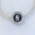 Disney x Pandora Mickey Mouse USA (EPCOT World Showcase) silver and blue sterling-silver and enamel Bead by The Alternative Bead. Your official Disney x Pandora Retailer from Germany