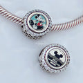 Disney x Pandora Mickey double sided Charm Vacation Club multicolor and silver sterling-silver and enamel Bead by The Alternative Bead. Your official Disney x Pandora Retailer from Germany