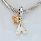 Disney x Pandora Disney Castle 70 Years Anniversary Charm Dangle silver and gold sterling-silver and gold-plated Dangle by The Alternative Bead. Your official Disney x Pandora Retailer from Germany