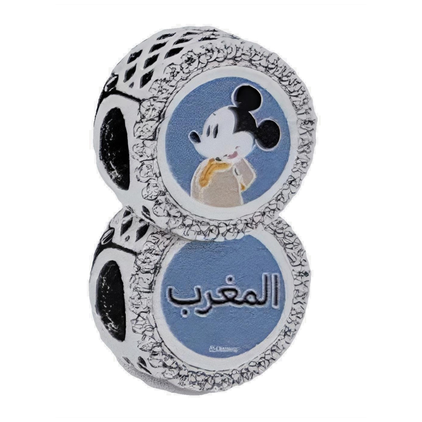 Disney x Pandora Mickey Mouse Morocco (EPCOT World Showcase) silver and blue sterling-silver and enamel Bead by The Alternative Bead. Your official Disney x Pandora Retailer from Germany