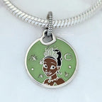 Disney x Pandora Princess Half Marathon Charm Run Disney Tiana 10k Pendant Dangle Charm silver and black and brown and green sterling-silver and enamel Dangle by The Alternative Bead. Your official Disney x Pandora Retailer from Germany
