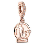Disney x Pandora Walt Disney and Mickey Partners Charm rose-gold rose-gold-plated Dangle by The Alternative Bead. Your official Disney x Pandora Retailer from Germany