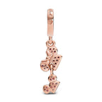 Disney x Pandora 14K Rose Gold Plated CZ Disney Parks Minnie & Mickey Dangle rose-gold rose-gold-plated Dangle by The Alternative Bead. Your official Disney x Pandora Retailer from Germany