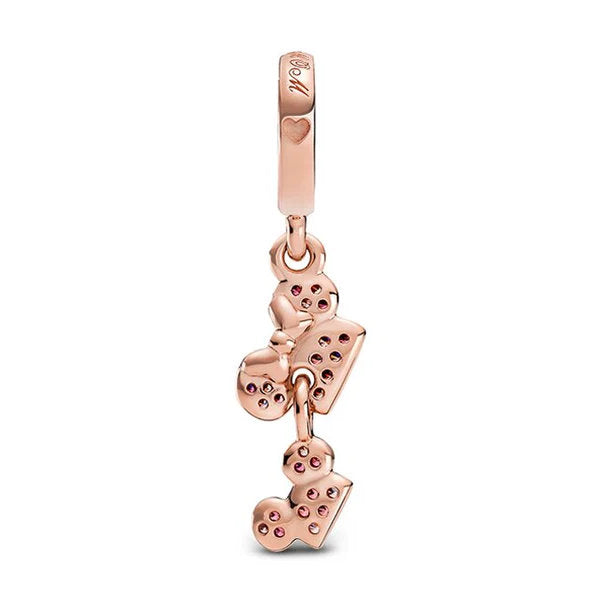 Disney x Pandora 14K Rose Gold Plated CZ Disney Parks Minnie & Mickey Dangle rose-gold rose-gold-plated Dangle by The Alternative Bead. Your official Disney x Pandora Retailer from Germany