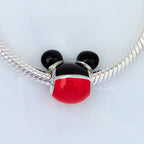 Disney x Pandora Mickey Mouse Icon red and black sterling-silver and enamel Bead by The Alternative Bead. Your official Disney x Pandora Retailer from Germany