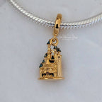 Sleeping Beauty Castle Dangle 14k Gold Plating (Disneyland Paris)